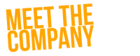 meet the company logo on a black background