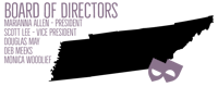 the board of directors logo is shown on a black background