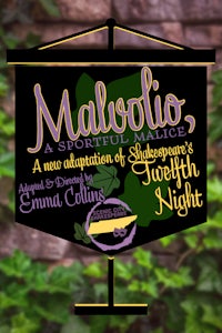 a banner with the words malcolmo and a tree in the background
