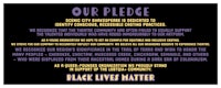 our pledge - black lives matter