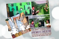 a collage of pictures with the words remo theatre
