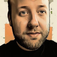 a portrait of a man with a beard
